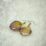 Pink real dry rose Petal Earing