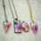 White colour resin pendant with real dried flower, comes in different shape